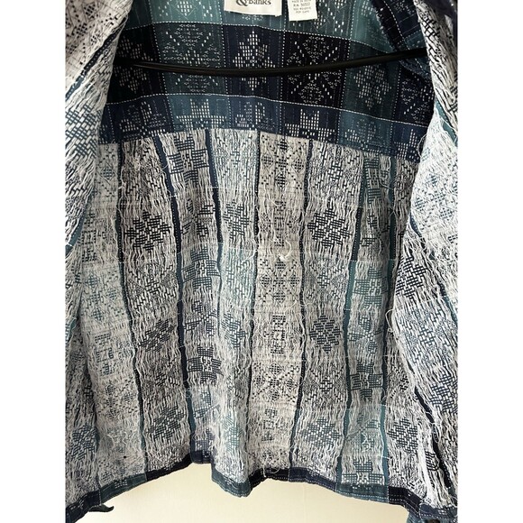 Christopher Banks Woman XL Quilted Patchwork Button Down Shacket Equestrian - Picture 5 of 5